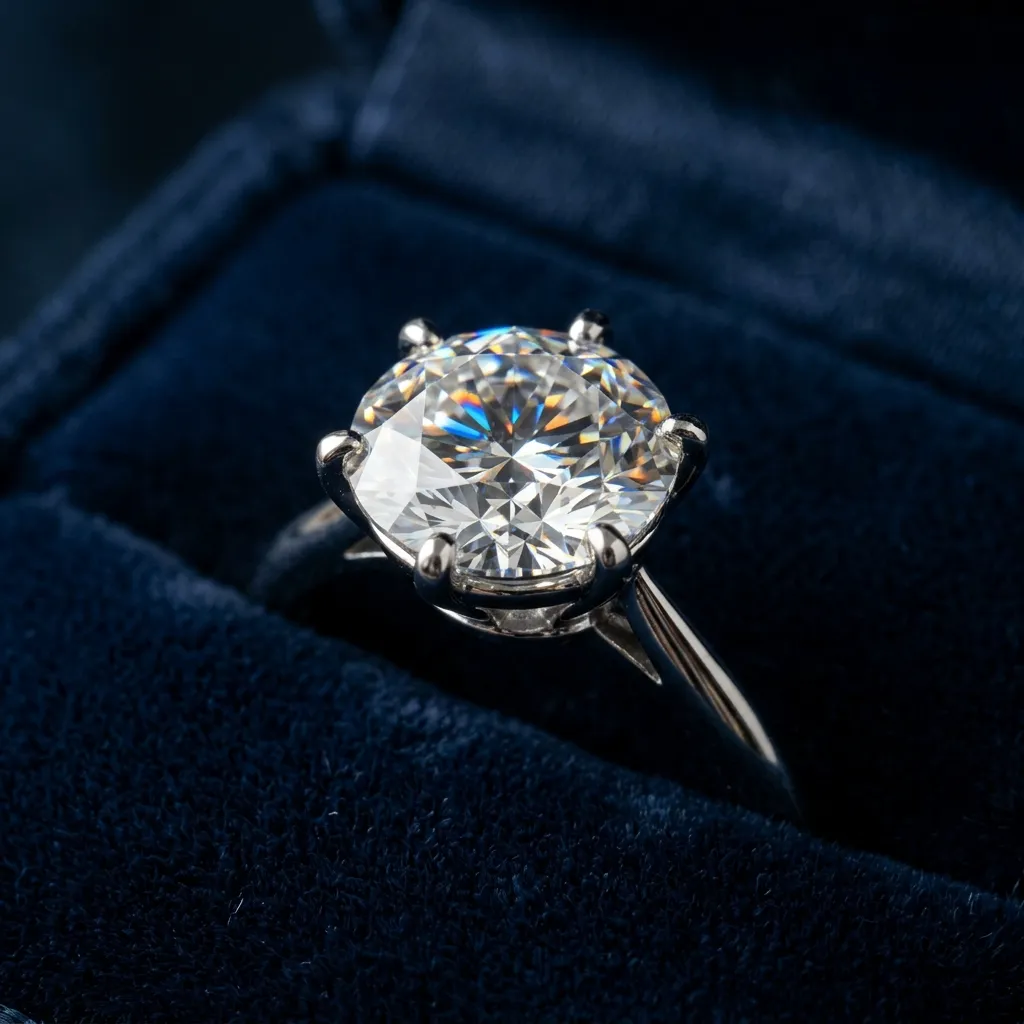 Diamanten Ankauf Hannover – Diamantring in Samtschachtel