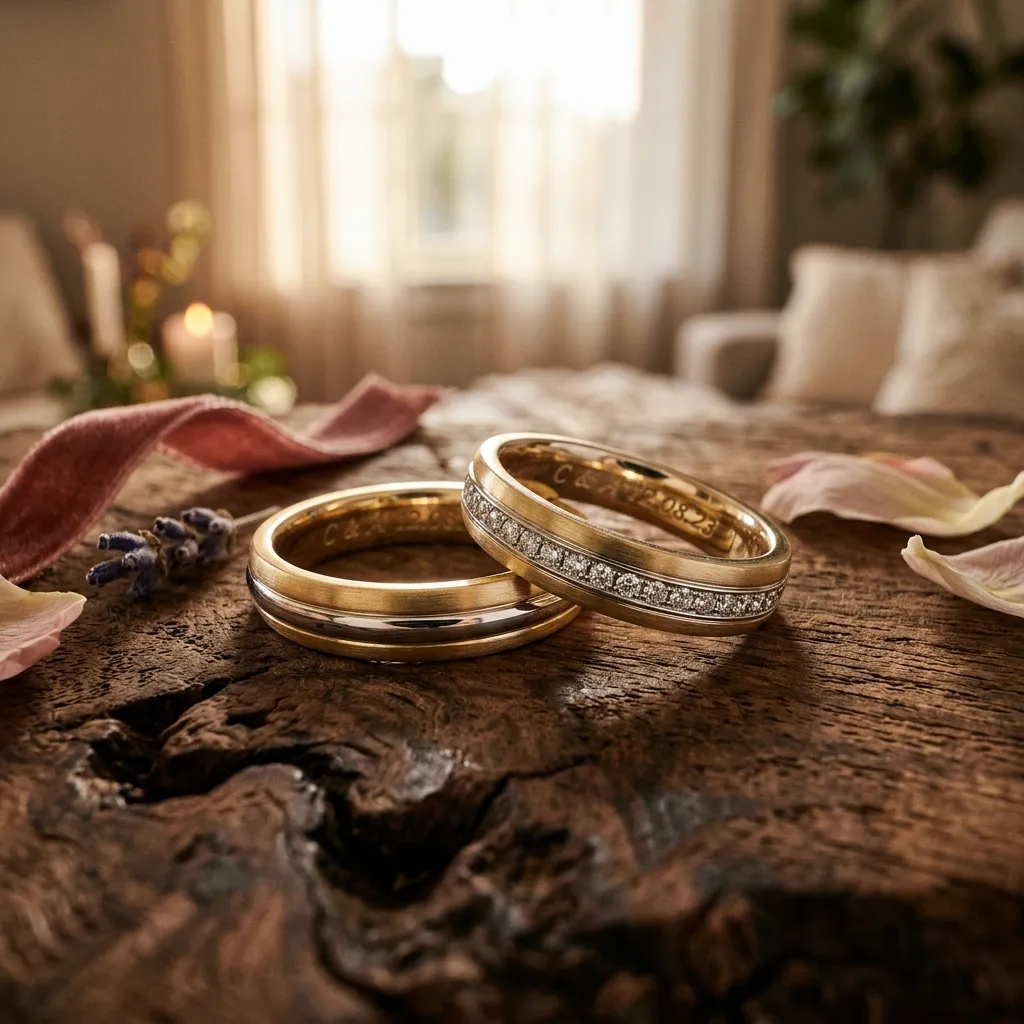 Trauringe Hannover – verschlungene Gold-Eheringe aus der Meisterwerkstatt
